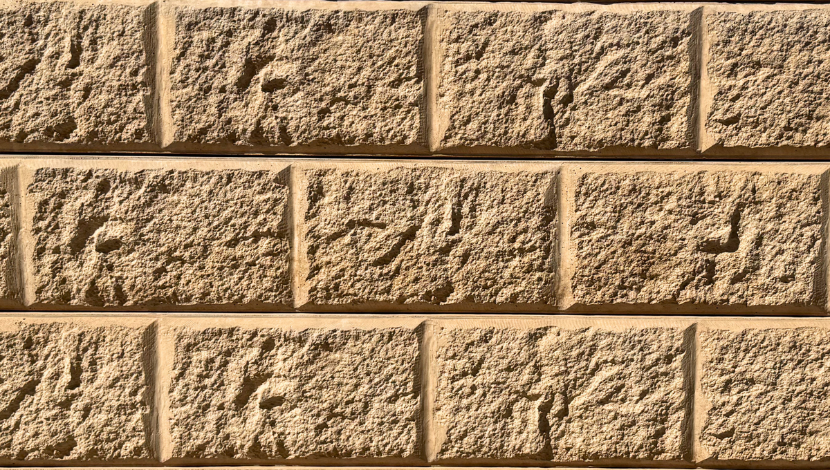 Bedrock Sandstone patterned concrete sleeper face texture