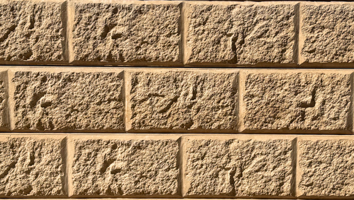 Bedrock Sandstone patterned concrete sleeper face texture