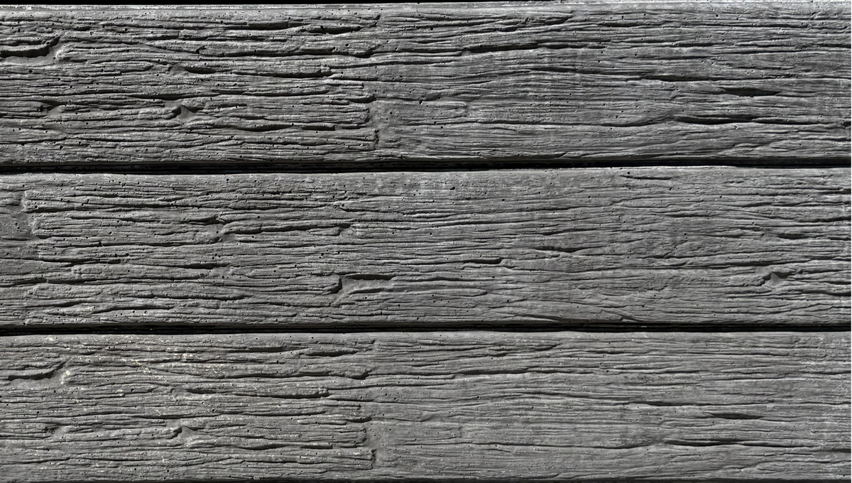 Heritage Charcoal patterned concrete sleeper face texture