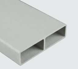 Light Grey composite under fence plinth