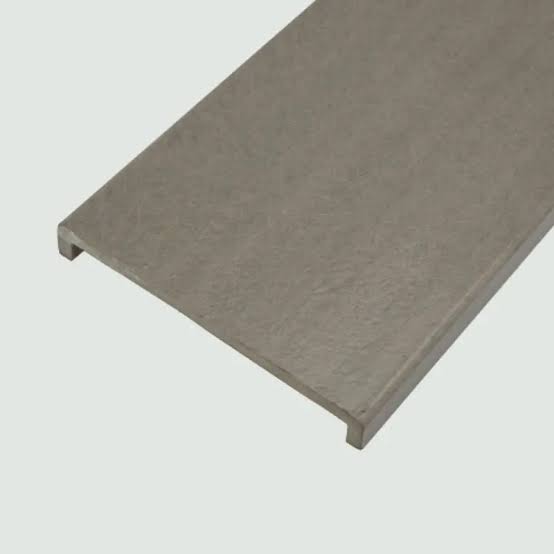 Concrete Grey FRP retaining wall capping